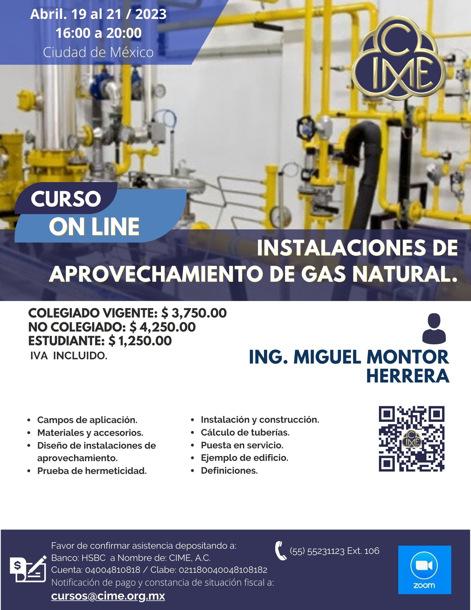Modernización lanzador vendedor INSTALACIONES DE APROVECHAMIENTO DE GAS NATURAL - Colegio de Ingeniero  Mecánicos y Electricistas, A.C.